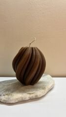 spiral Dekoratif Mum-orta boy – El Yapımı, Modern Dalga Formu