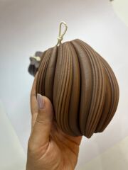 spiral Dekoratif Mum-orta boy – El Yapımı, Modern Dalga Formu