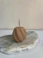 Spiral şeklinde Dekoratif Mum-mini boy – El Yapımı, Zarif Dalga Formu, Mini Boy