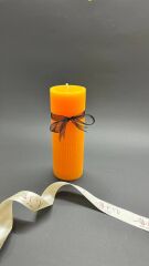 Silindir -Uzun boy Dekoratif Mum – El Yapımı, Şık ve Zarif Silindir Formu