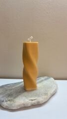 Wave Dekoratif Mum – Dalga Formlu, El Yapımı Modern Tasarım