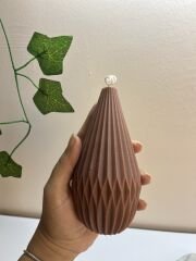 Armut- Büyük boy Dekoratif Mum – El Yapımı, Organik Formlu Şık Tasarım