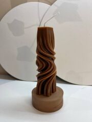 Kütük Dekoratif Mum – Doğal Ağaç Görünümlü, El Yapımı Rustik Tasarım