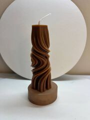 Kütük Dekoratif Mum – Doğal Ağaç Görünümlü, El Yapımı Rustik Tasarım