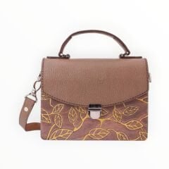 ALTIN YAPRAK– Doğal Kahve Tonlarında El Yapımı Deri Çanta