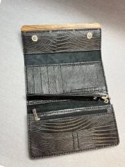 Nilüfer – El Boyaması Çiçek Motifli Hakiki Deri Cüzdan