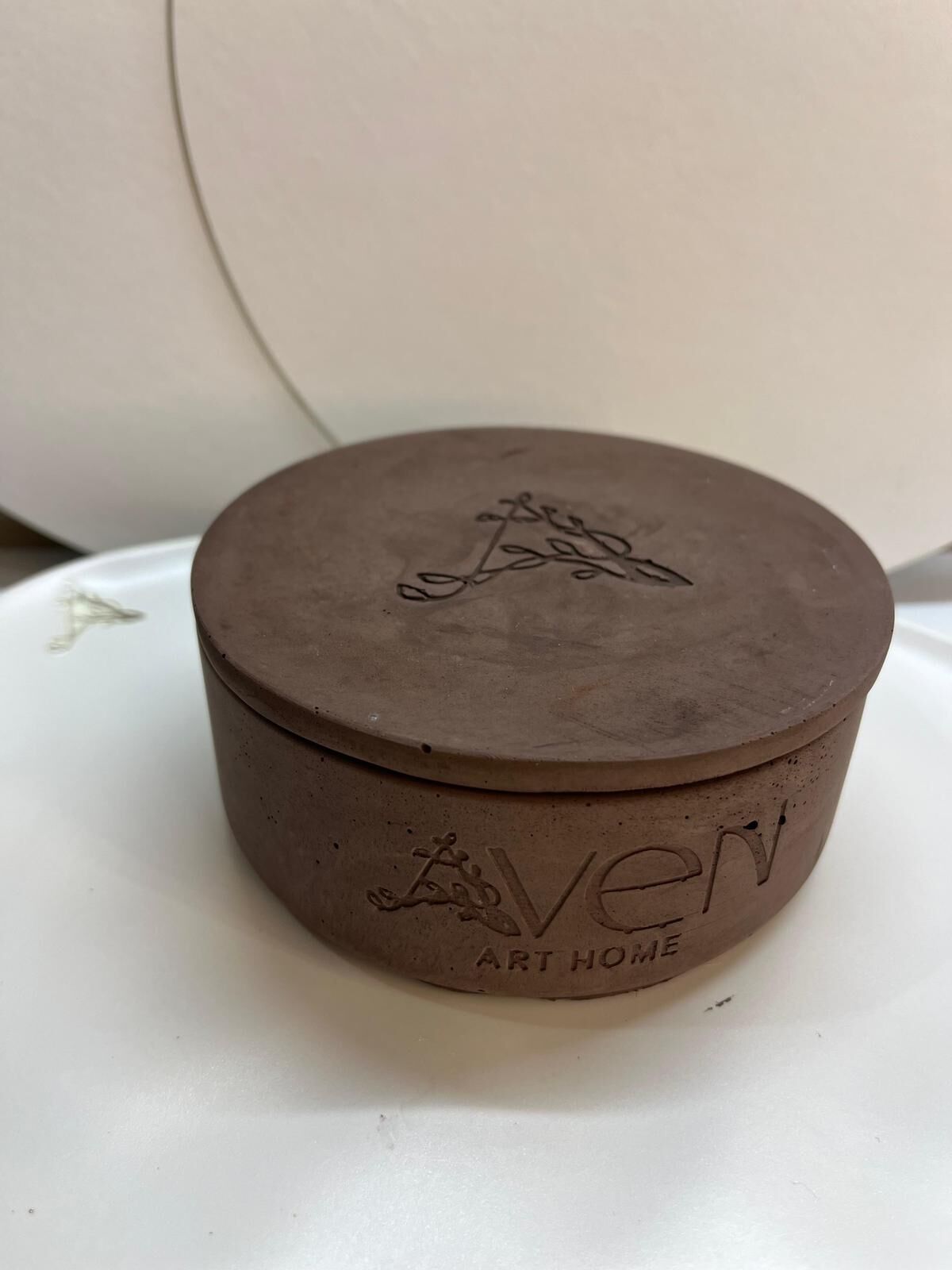 Kahve Kokulu Mum – El Yapımı Kahverengi Taş Tozu Kap, 250 ml, Ahşap Fitil