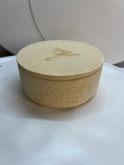 Oud + vanilya Kokulu Mum – El Yapımı sarı Taş Tozu Kap, 250 ml, Ahşap Fitil