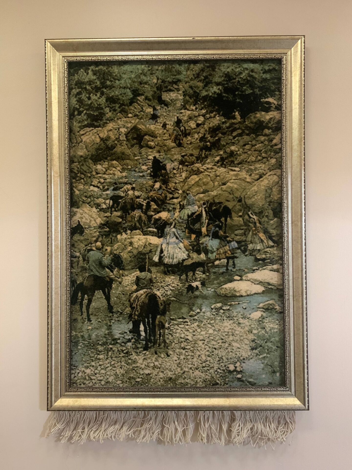 Göç , El Dokuma Dekoratif İpek Halı